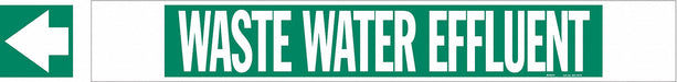 Pipe Mrkr Waste Watr Efflnt 4in H 24in W
