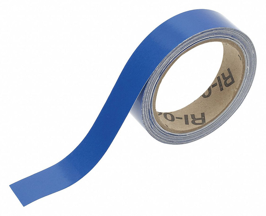 Pipe Marking Tape Blue 1in W 30ft Roll L