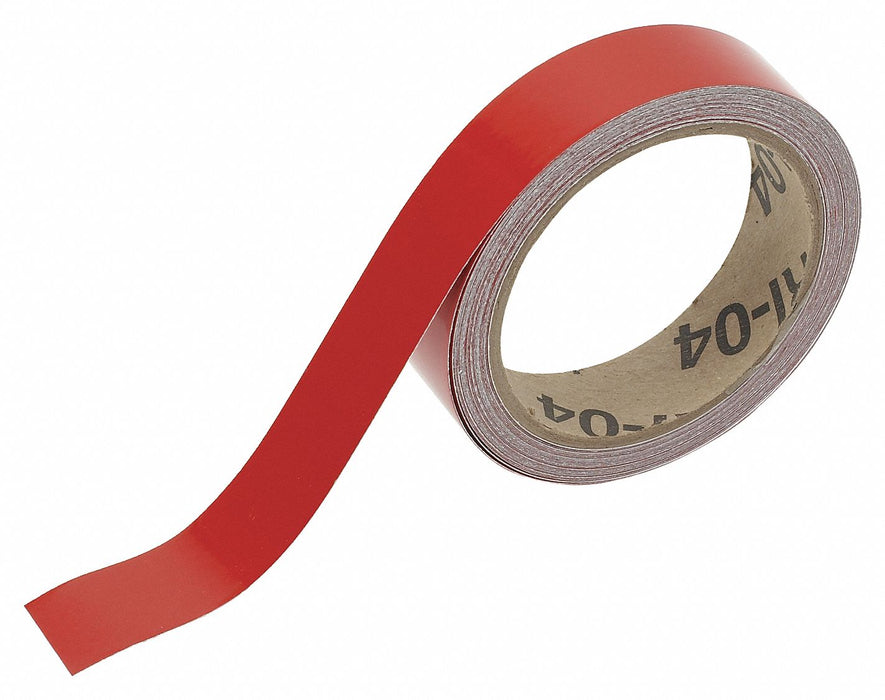 Pipe Marking Tape Red 2in W 30ft Roll L