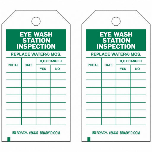 Inspection Tag 7inHx4inW HD Poly. PK10