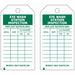 Tag Green/White 7inH 4inW PK10