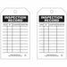 Tag Black/White 7inH 4inW PK10