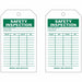 Tag Green/White 7inH 4inW PK10