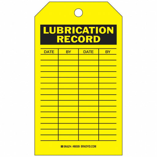 Inspection Tag 7inHx4inW HD Poly. PK10