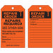 Tag Black/Orange 7inH 4inW PK10
