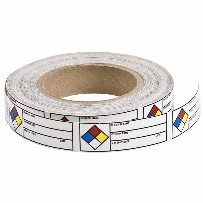 GHS Label 1 in H 3 in W Paper PK720