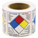 NFPA Label 4 in H 4 in W Paper PK500