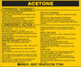 Chemical Label 3-3/4inHx4-1/2inW PK25