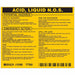 Chemical Label 3-3/4inHx4-1/2inW PK25