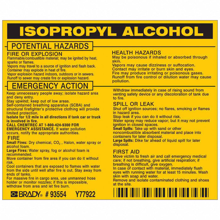 Right-To-KnowLabel 3-1/2inH PK25