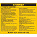 Chemical Label 3-3/4inHx4-1/2inW PK25