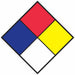 NFPA Placard 10inHx10inW Reflective PK10