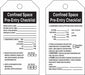 Safety Tag 5 3/4in H 3in W Cardstck PK25