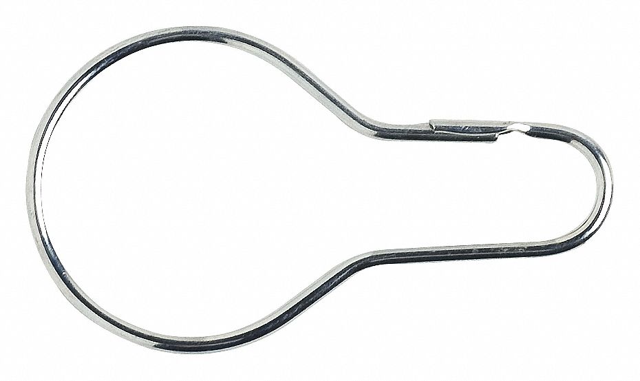 Fastener Snap Hook Loop 5in L Zinc PK100