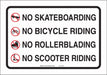 Sign 14 in x 20 in Aluminum
