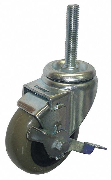 Stem Caster 3 1/2 dia Polyurethane 250lb