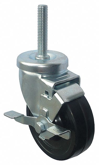 Stem Caster 5 dia Rubber 200lb