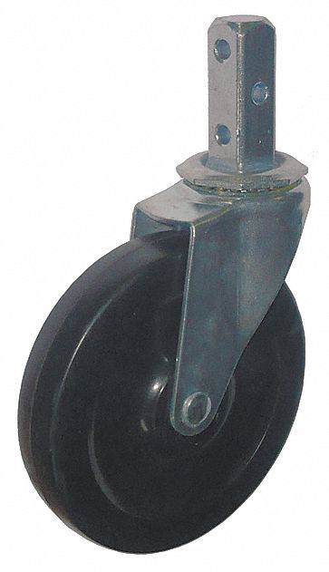 Stem Caster 5 dia Rubber 125lb