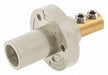 Recpt White Male Double Set Screw 150 A