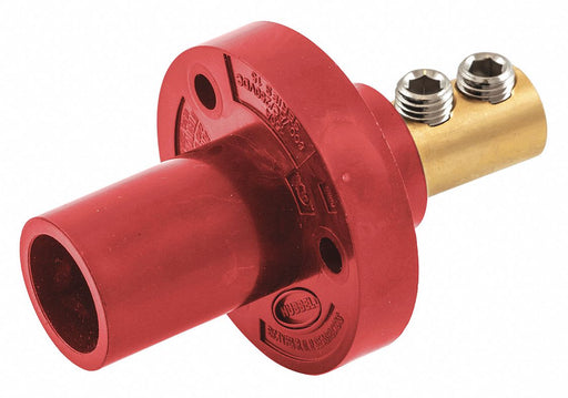 Recpt Red Male Double Set Screw 150 A
