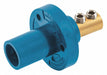 Recpt Blue Male Double Set Screw 150 A