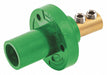 Recpt Green Male Double Set Screw 150 A