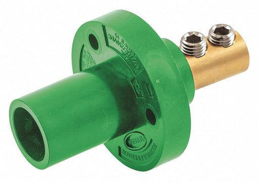Recpt Green Male Double Set Screw 150 A