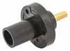 Recpt Black Male Threaded Stud 150 A