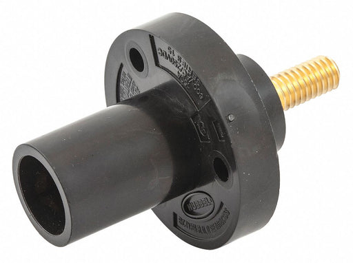 Recpt Black Male Threaded Stud 150 A