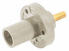 Recpt White Male Threaded Stud 150 A