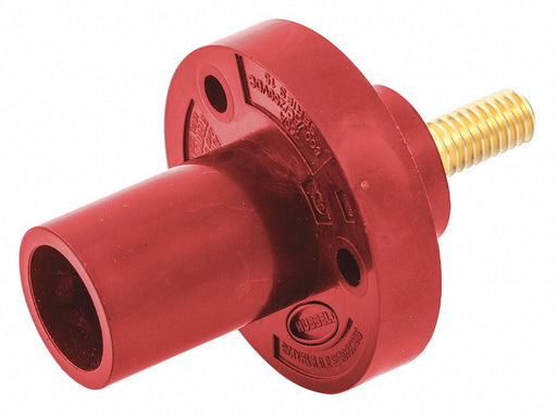 Receptacle Red Male Threaded Stud 150 A