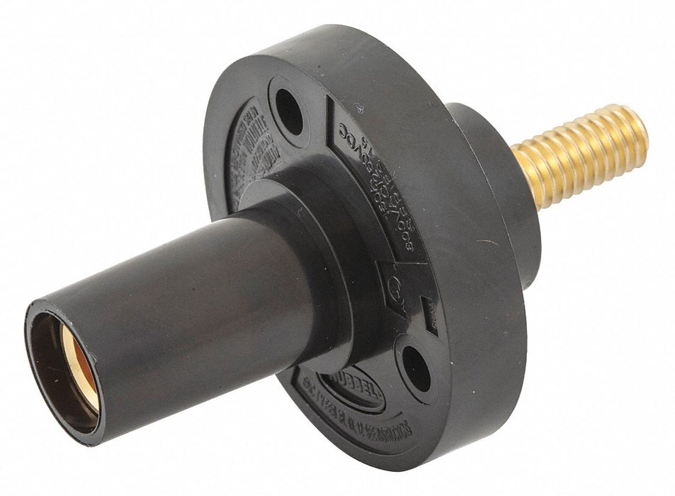 Recpt Black Female Threaded Stud 150 A