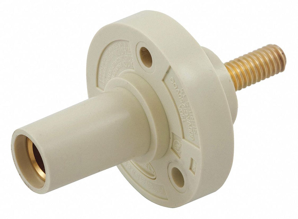 Recpt White Female Threaded Stud 150 A