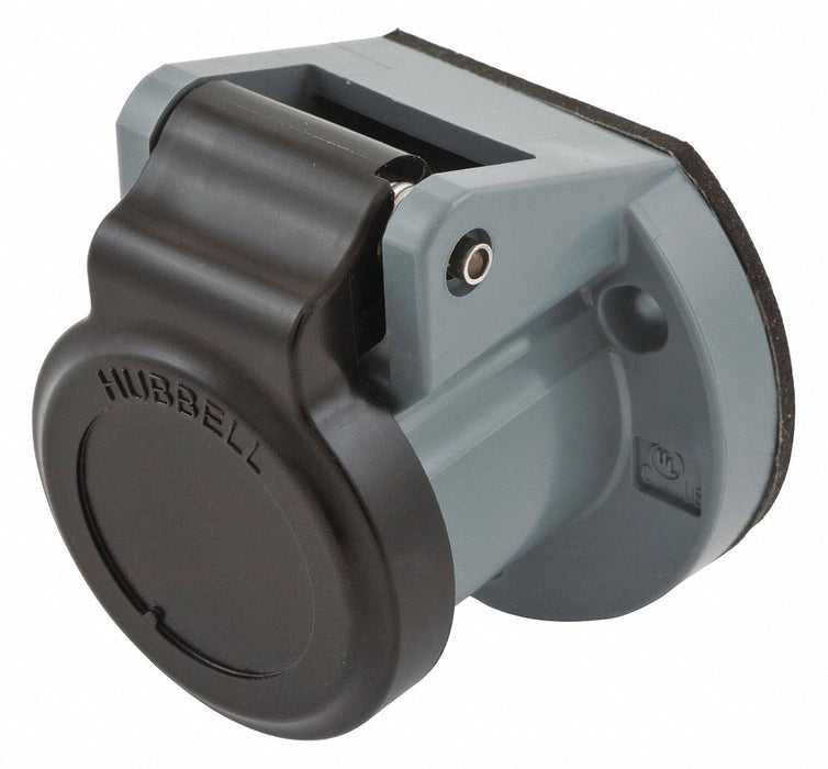 Single Pole Connector Weather Cover Blck