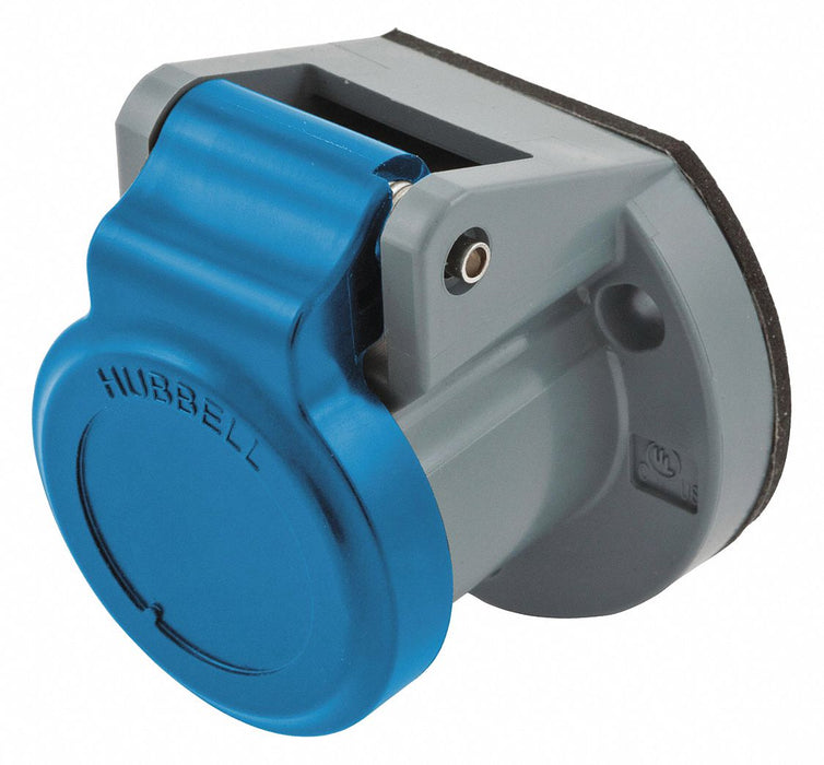 Single Pole Connector Weather Cover Blue