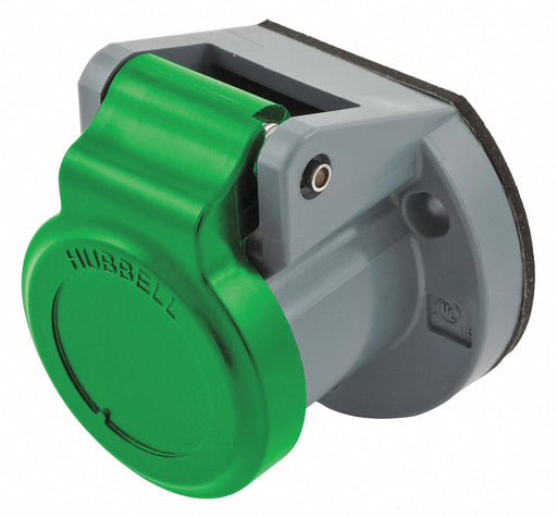 Single Pole Connector Weather Cover Grn