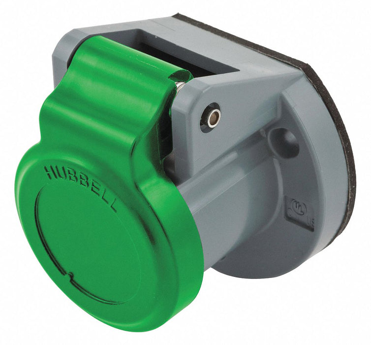 Single Pole Connector Weather Cover Grn