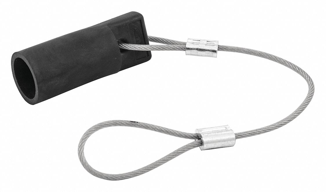 Single Pole Connectr Protective Cap Blck