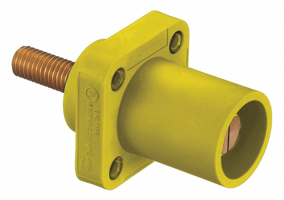 Recpt Yellow Male Stud Terminals 400 A