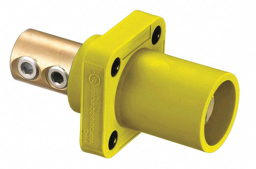 Recpt Yellow Male Double Set Screw 400 A