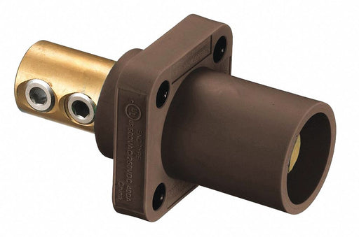 Recpt Brown Male Double Set Screw 400 A