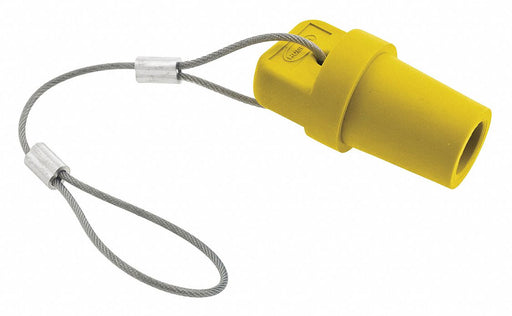 Single Pole Connector Cover Male Yellow