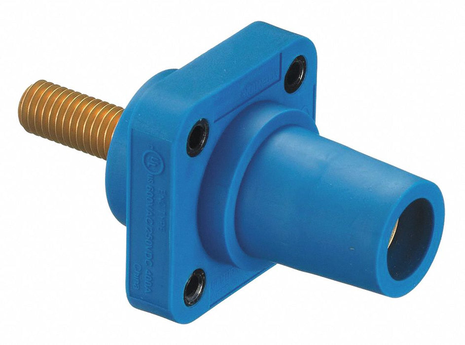 Recpt Blue Female Stud Terminals 400 A