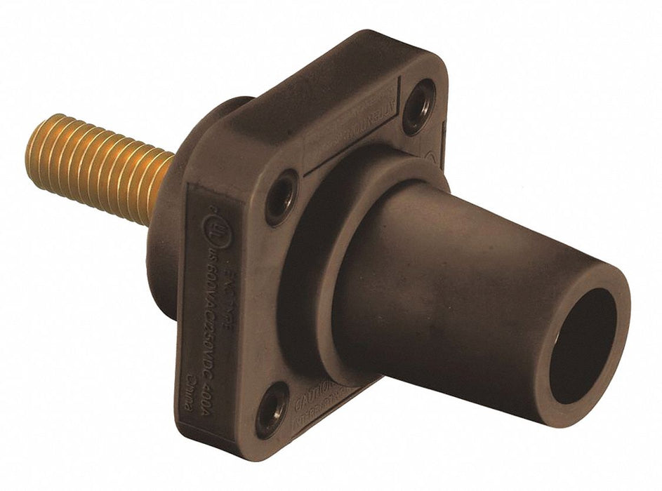 Recpt Brown Female Threaded Stud 400 A