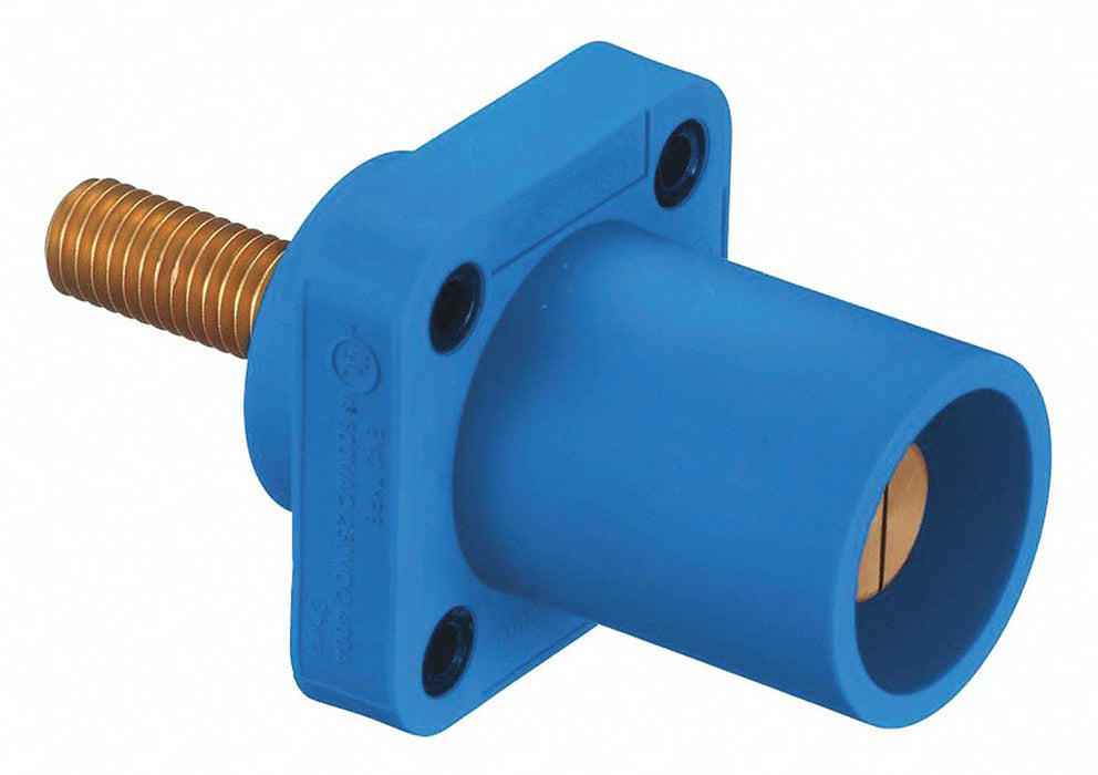 Recpt Blue Male Stud Terminals 400 A