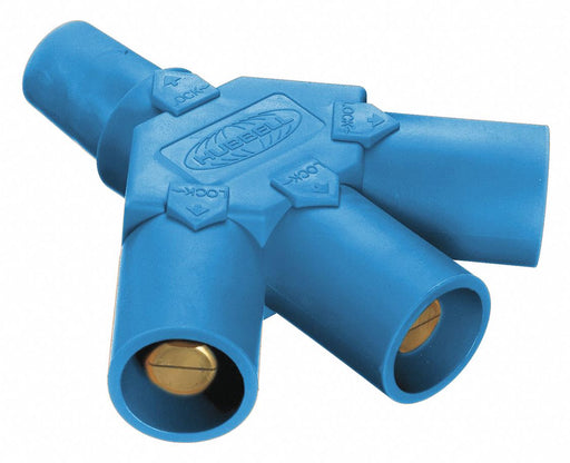 Triple Connector 600VAC/250VDC Blu Taper