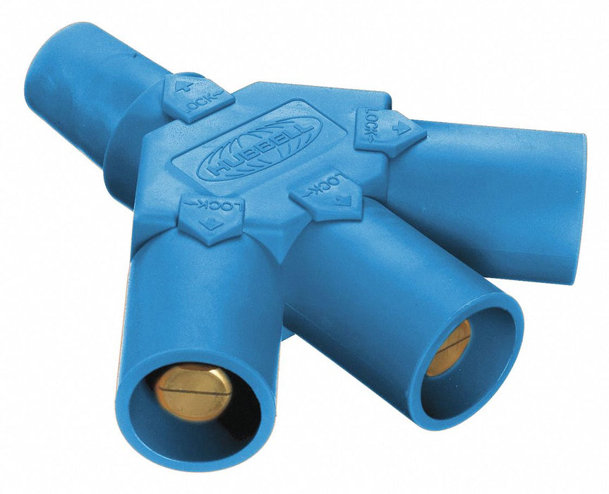 Triple Connector 600VAC/250VDC Blu Taper