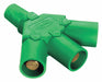 Triple Connector 600VAC/250VDC Grn Taper