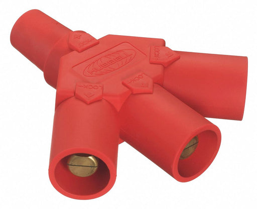 Triple Connector 600VAC/250VDC Red Taper