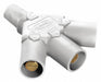 Triple Connector 600VAC/250VDC Wht Taper